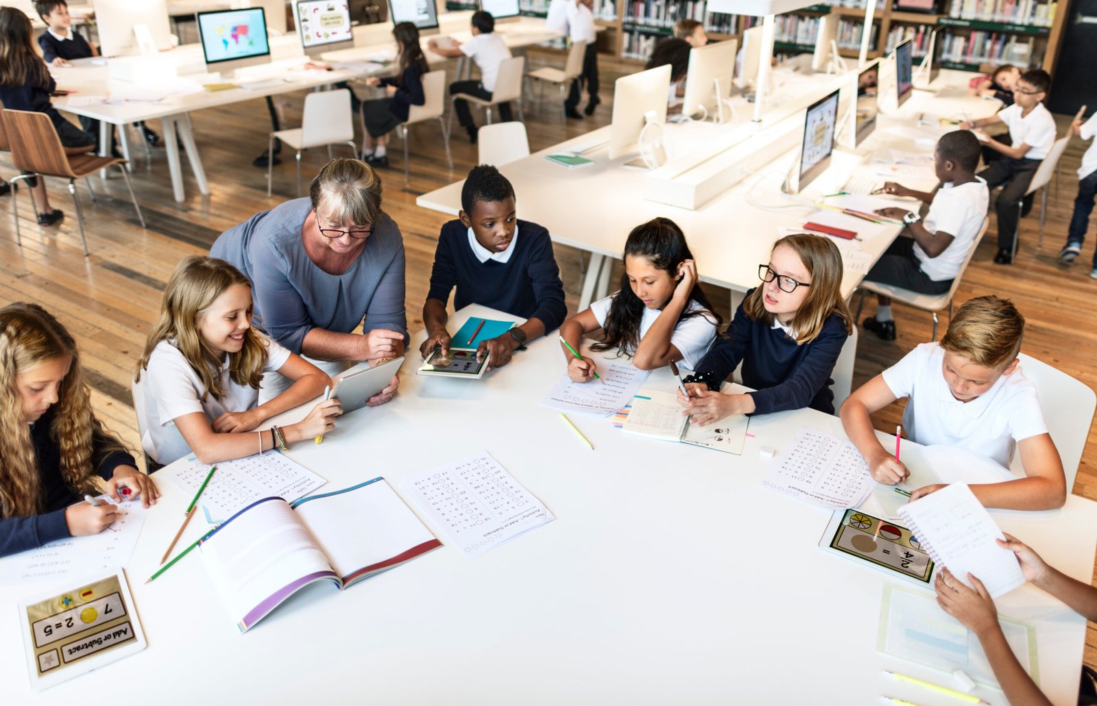 Classroom Learning Mathematics Students Study Concept